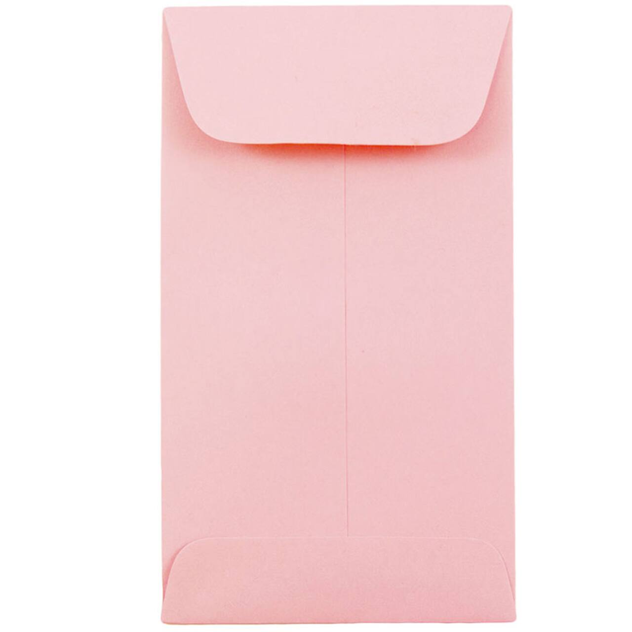 JAM Paper 3.125" x 5.5" Pastel Baby Pink Coin Business Envelopes, 50ct.